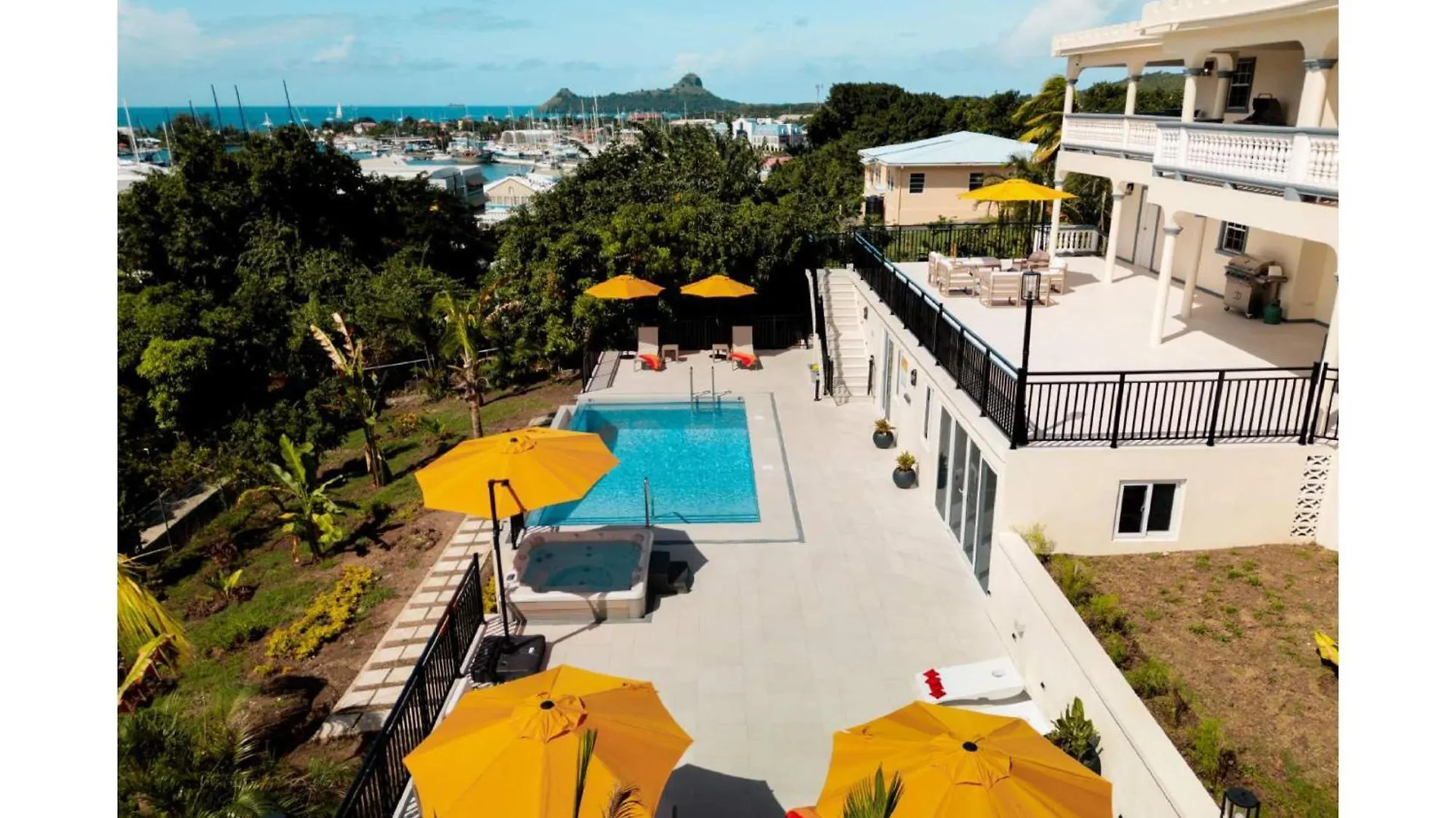 Sauna Pool Game Room Bliss Rodney Bay Vila